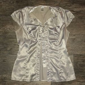 💠SOLD💠 Silk Pinstripe Blouse